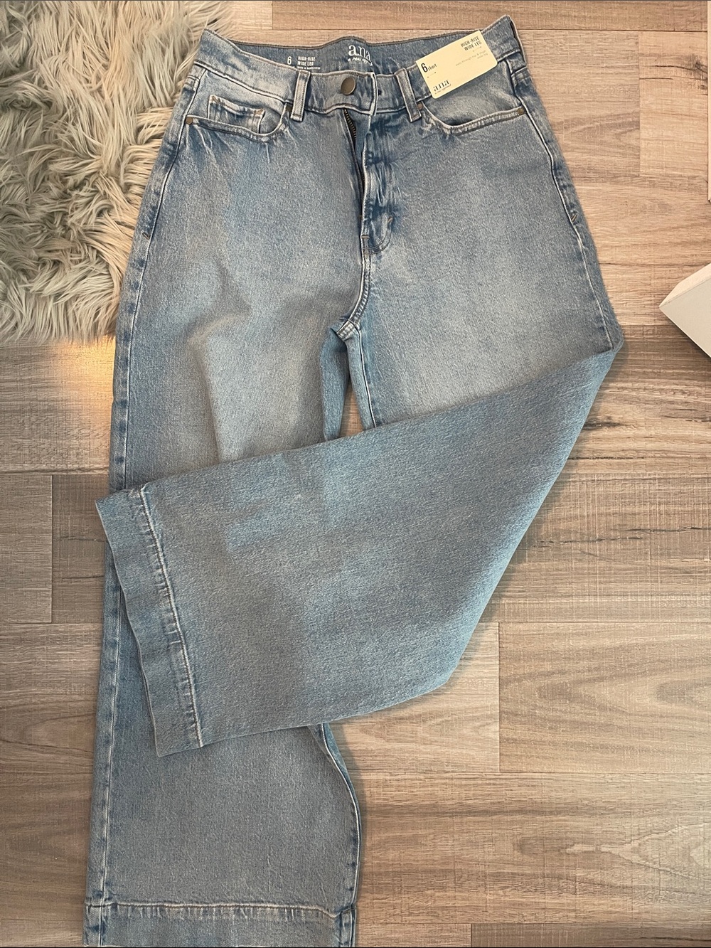 a.n.a Light Wash Straight Leg Jeans